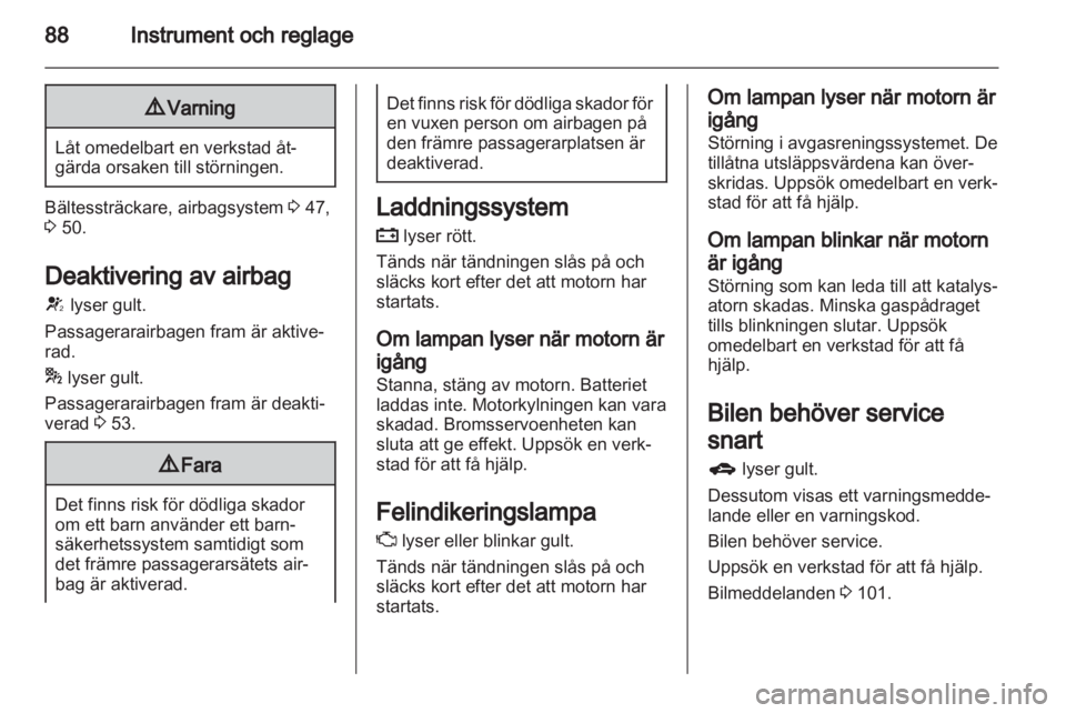 OPEL INSIGNIA 2013  Instruktionsbok 