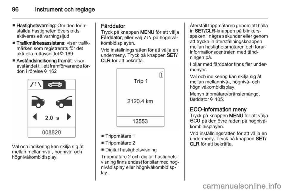 OPEL INSIGNIA 2013  Instruktionsbok 