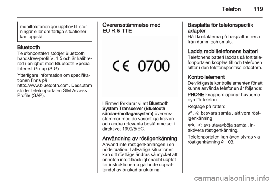 OPEL INSIGNIA 2013.5  Handbok för infotainmentsystem 