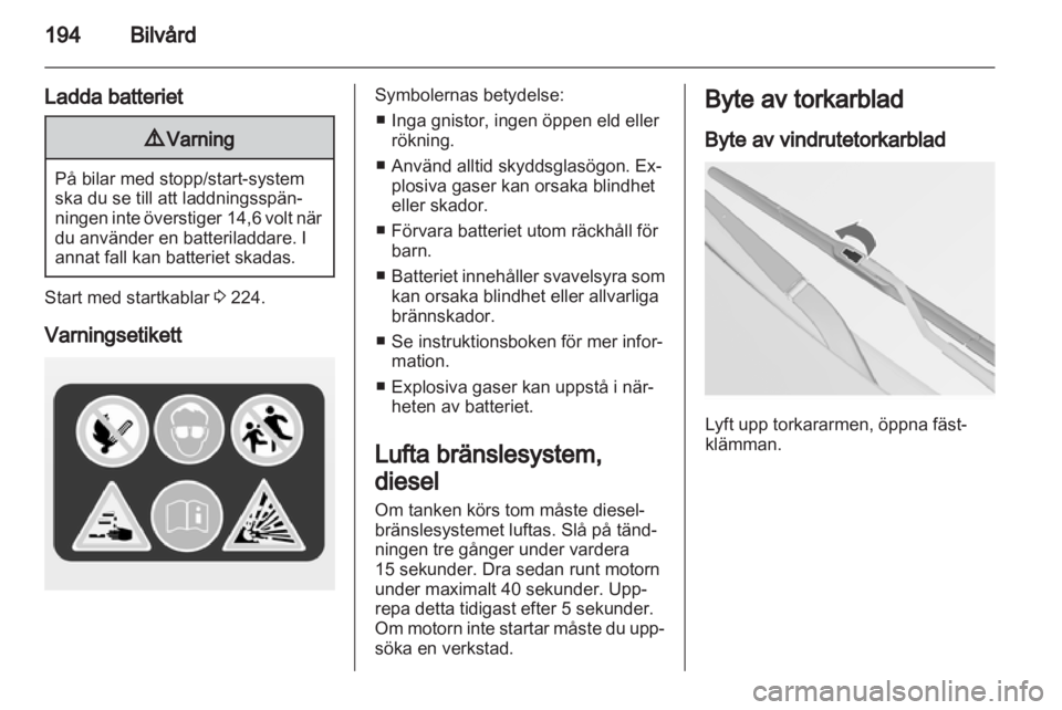 OPEL INSIGNIA 2013.5  Instruktionsbok 