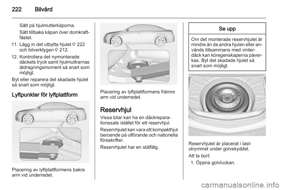 OPEL INSIGNIA 2013.5  Instruktionsbok 