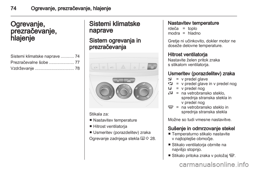 OPEL COMBO D 2012  Uporabniški priročnik 