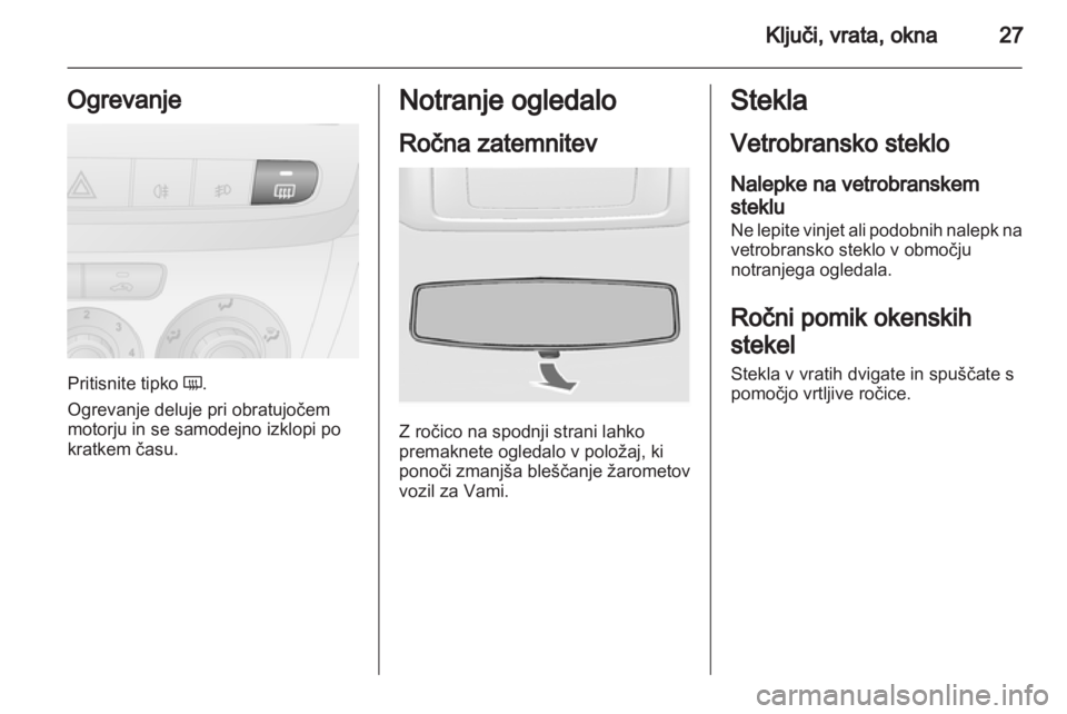OPEL COMBO D 2013  Uporabniški priročnik 