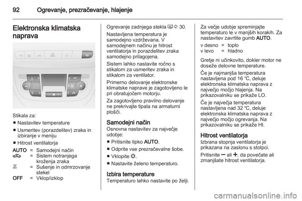 OPEL COMBO D 2013  Uporabniški priročnik 