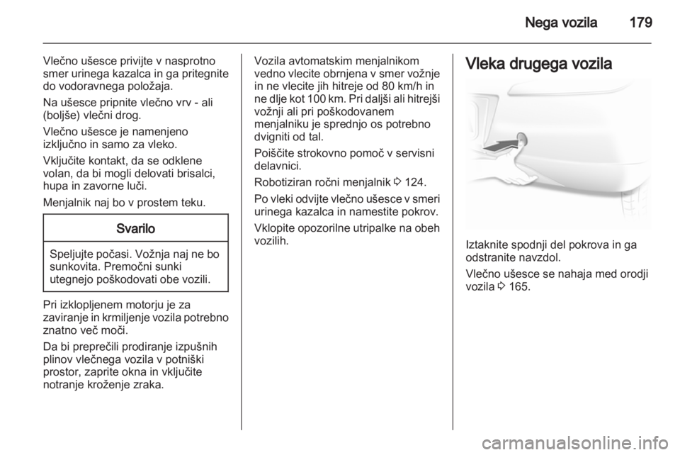 OPEL CORSA 2012  Uporabniški priročnik 