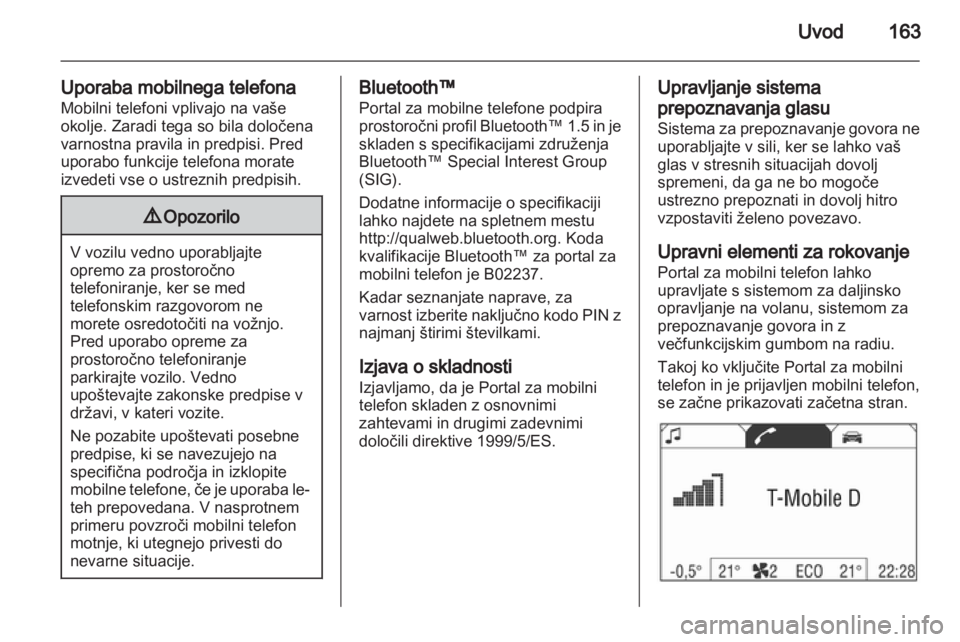 OPEL CORSA 2013.5  Navodila za uporabo Infotainment sistema 