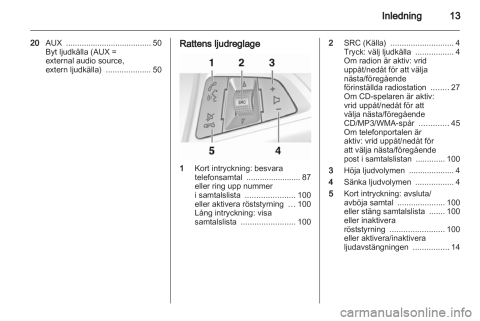 OPEL MERIVA 2011  Handbok för infotainmentsystem 