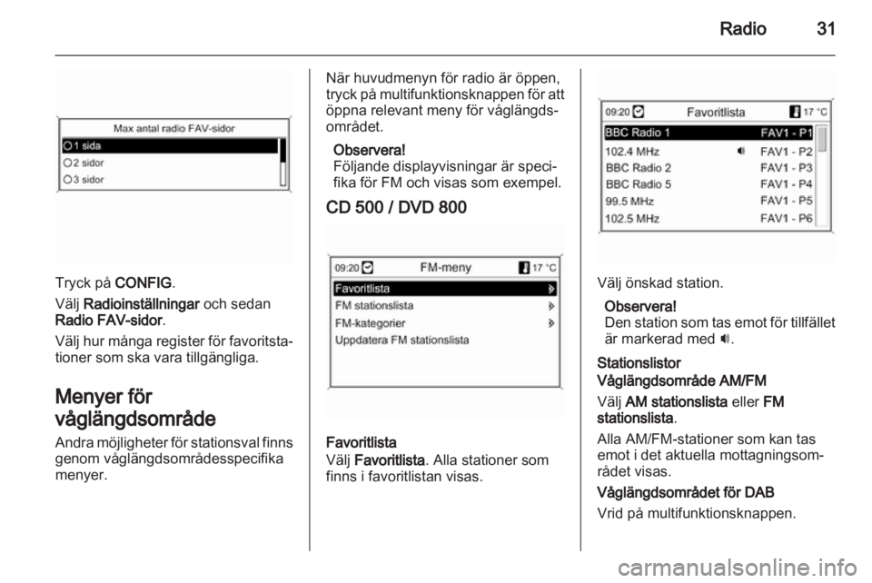 OPEL MERIVA 2011  Handbok för infotainmentsystem 
