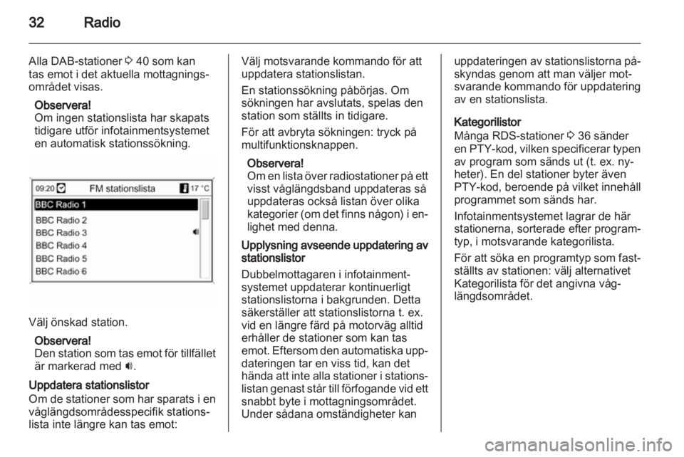 OPEL MERIVA 2011  Handbok för infotainmentsystem 