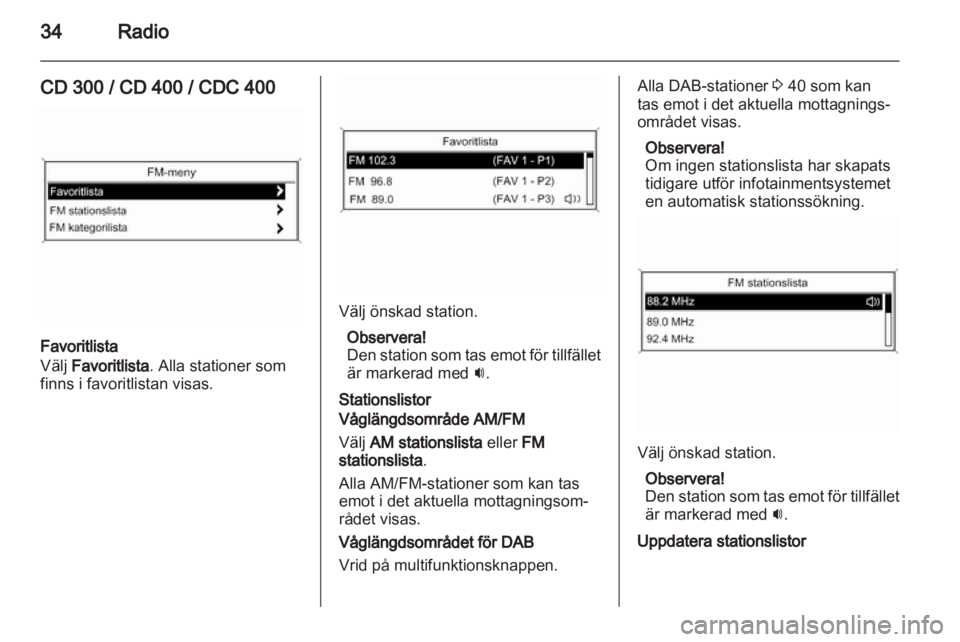 OPEL MERIVA 2011  Handbok för infotainmentsystem 