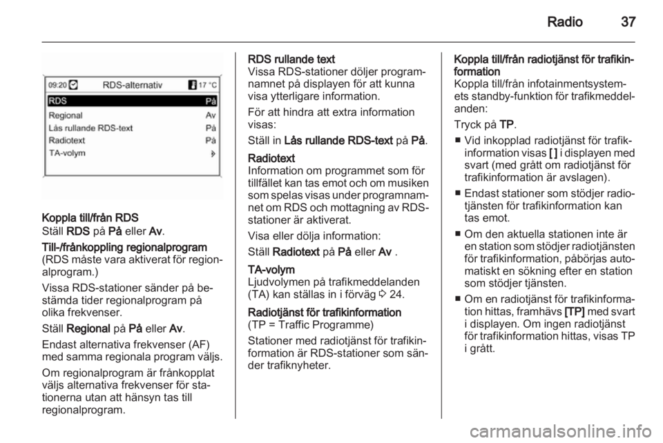 OPEL MERIVA 2011  Handbok för infotainmentsystem 