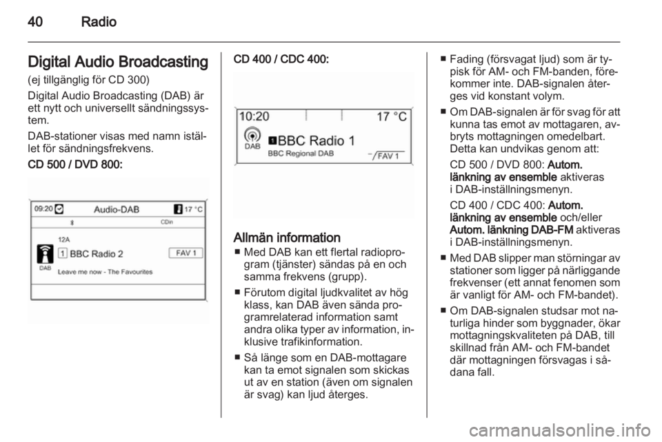 OPEL MERIVA 2011  Handbok för infotainmentsystem 
