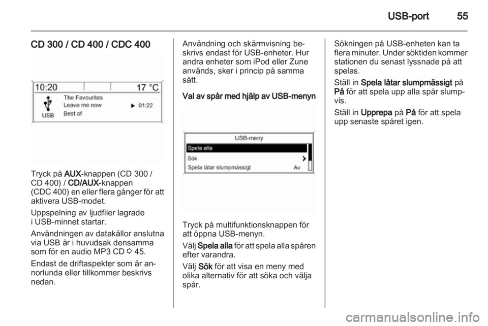 OPEL MERIVA 2011  Handbok för infotainmentsystem 