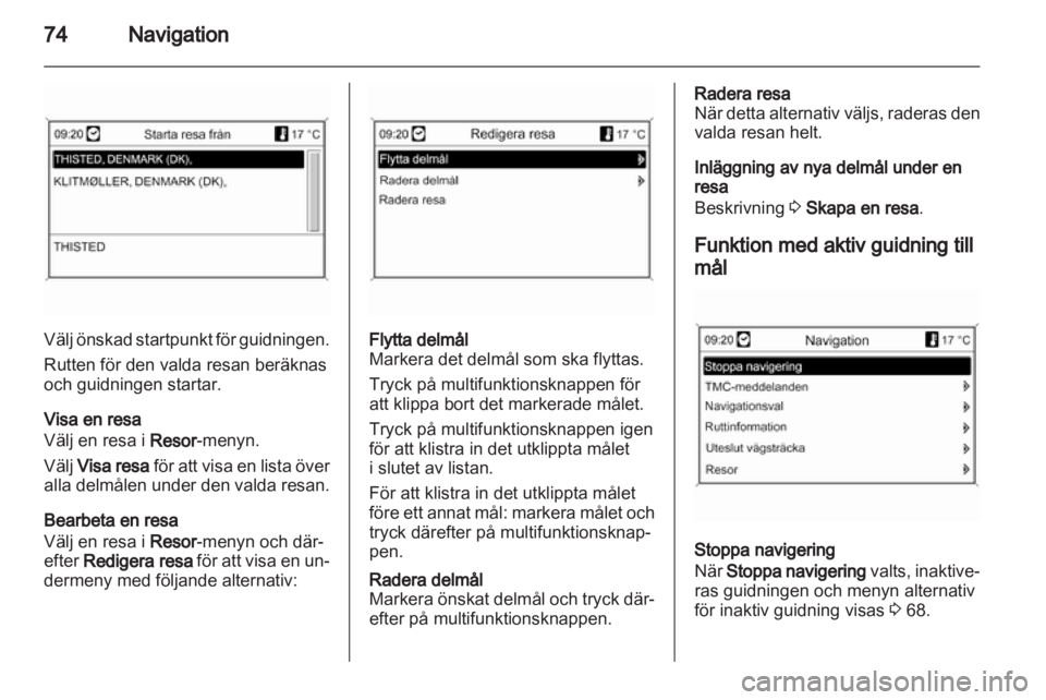 OPEL MERIVA 2011  Handbok för infotainmentsystem 