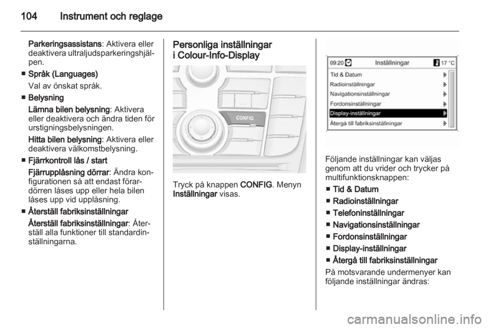 OPEL MERIVA 2011  Instruktionsbok 