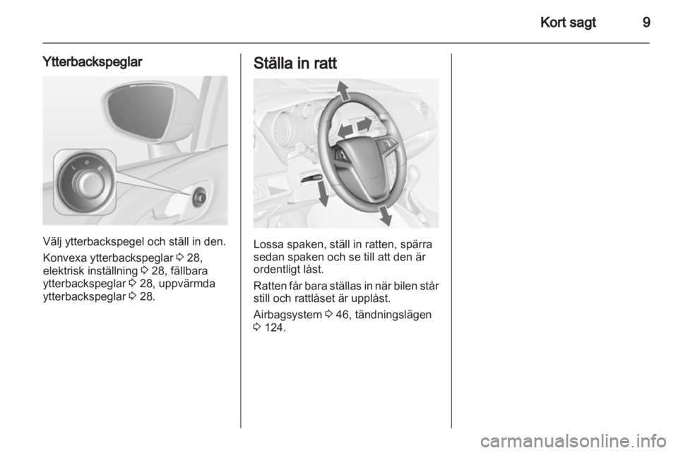 OPEL MERIVA 2011  Instruktionsbok 
