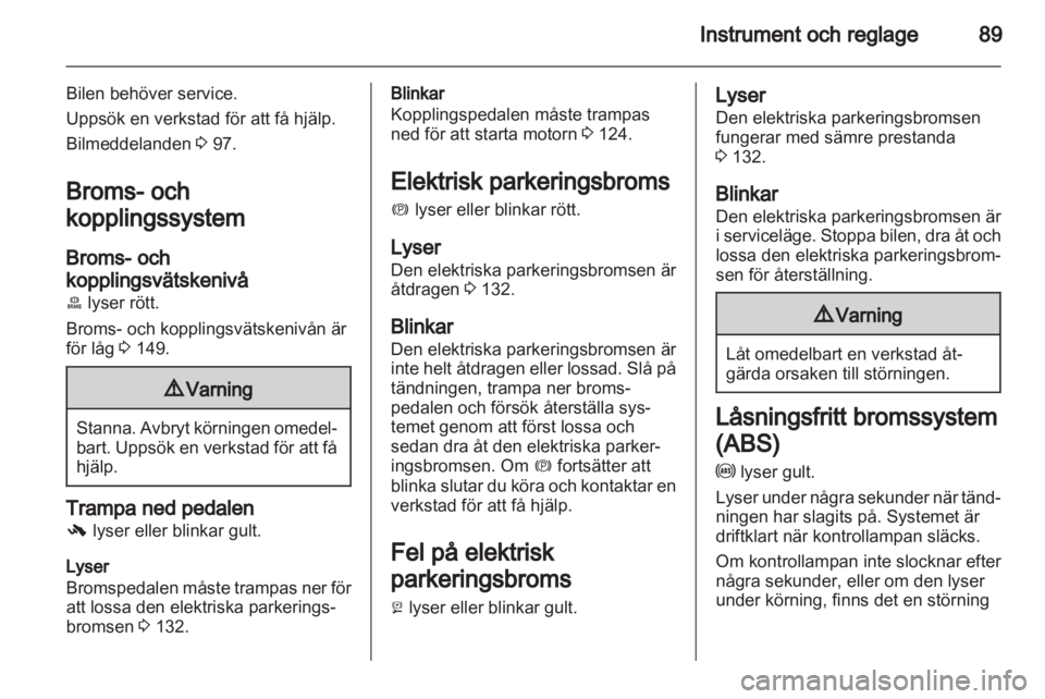 OPEL MERIVA 2011  Instruktionsbok 
