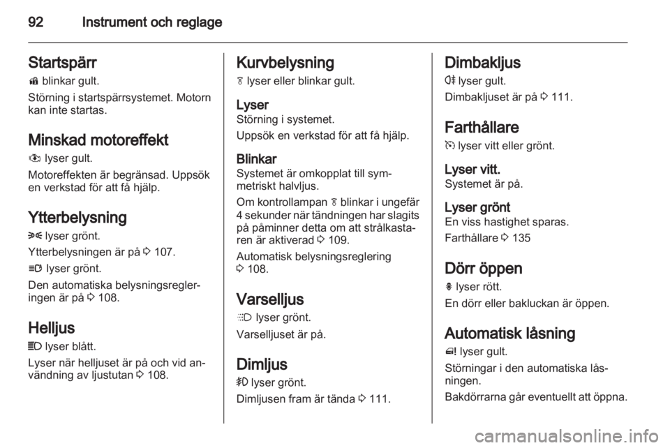OPEL MERIVA 2011  Instruktionsbok 