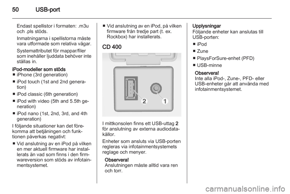 OPEL MERIVA 2011.25  Handbok för infotainmentsystem 
