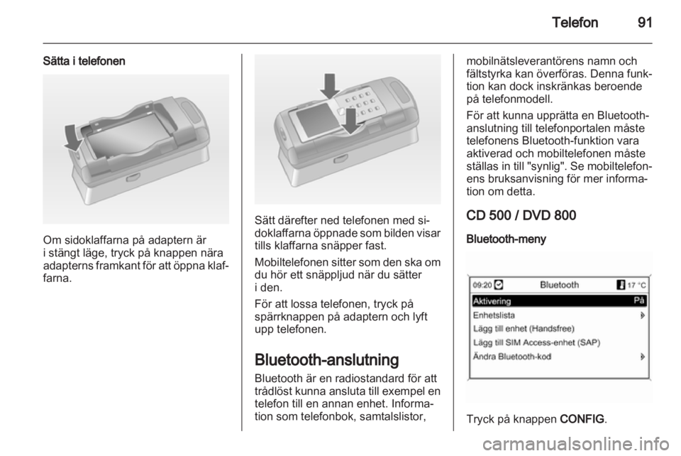 OPEL MERIVA 2011.25  Handbok för infotainmentsystem 