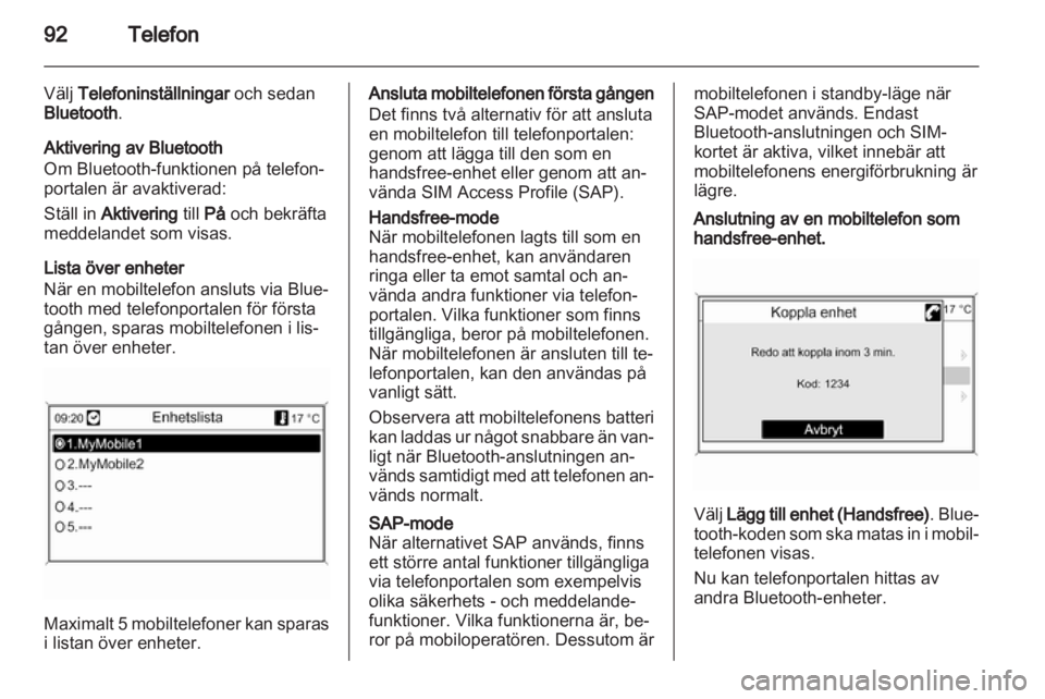 OPEL MERIVA 2011.25  Handbok för infotainmentsystem 