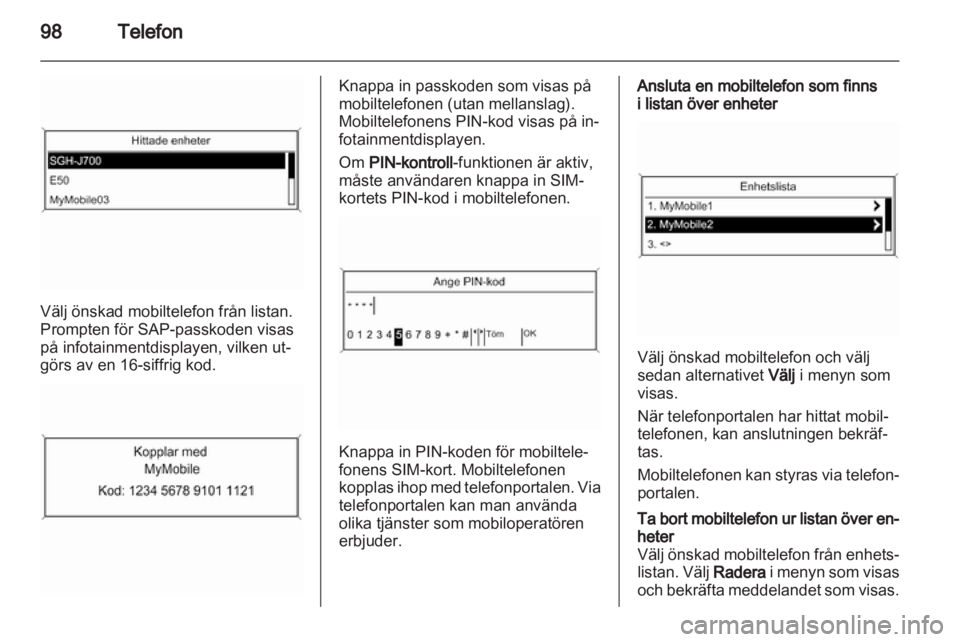 OPEL MERIVA 2011.25  Handbok för infotainmentsystem 