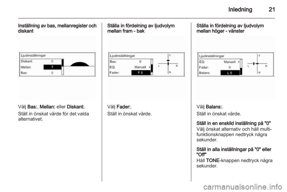 OPEL MERIVA 2011.5  Handbok för infotainmentsystem 