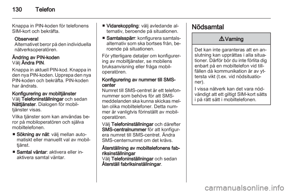 OPEL MERIVA 2012  Handbok för infotainmentsystem 
