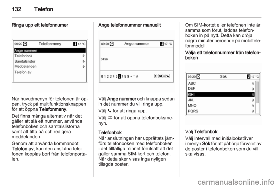 OPEL MERIVA 2012  Handbok för infotainmentsystem 