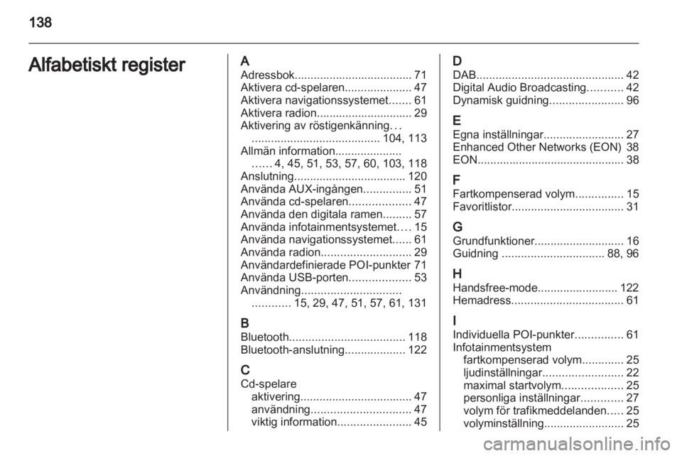OPEL MERIVA 2012  Handbok för infotainmentsystem 