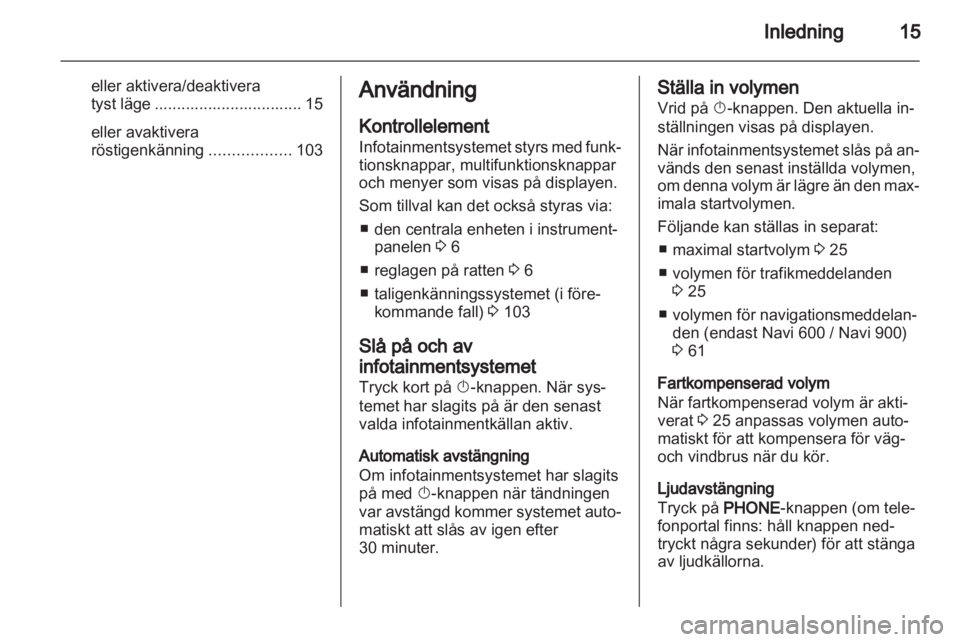 OPEL MERIVA 2012  Handbok för infotainmentsystem 