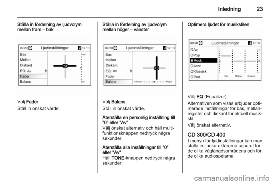 OPEL MERIVA 2012  Handbok för infotainmentsystem 