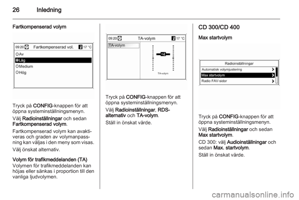 OPEL MERIVA 2012  Handbok för infotainmentsystem 