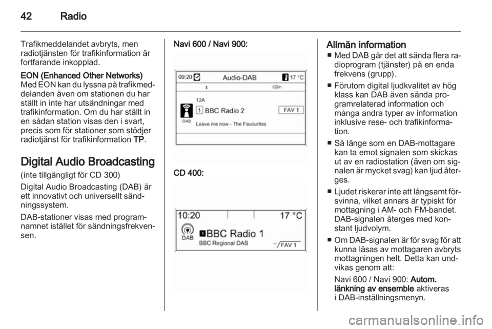 OPEL MERIVA 2012  Handbok för infotainmentsystem 