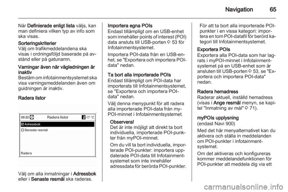 OPEL MERIVA 2012  Handbok för infotainmentsystem 