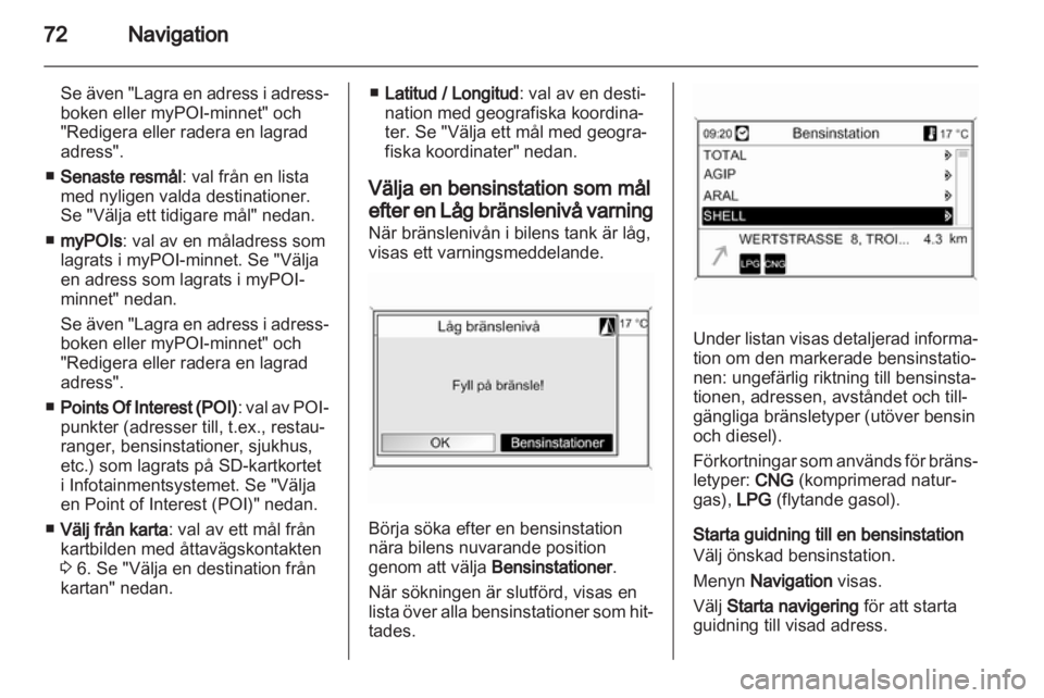 OPEL MERIVA 2012  Handbok för infotainmentsystem 
