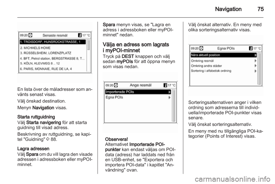 OPEL MERIVA 2012  Handbok för infotainmentsystem 