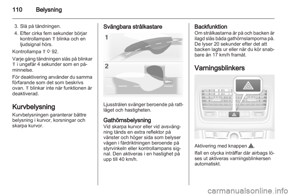 OPEL MERIVA 2012  Instruktionsbok 