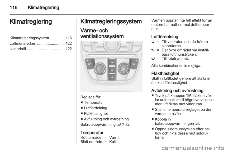 OPEL MERIVA 2012  Instruktionsbok 