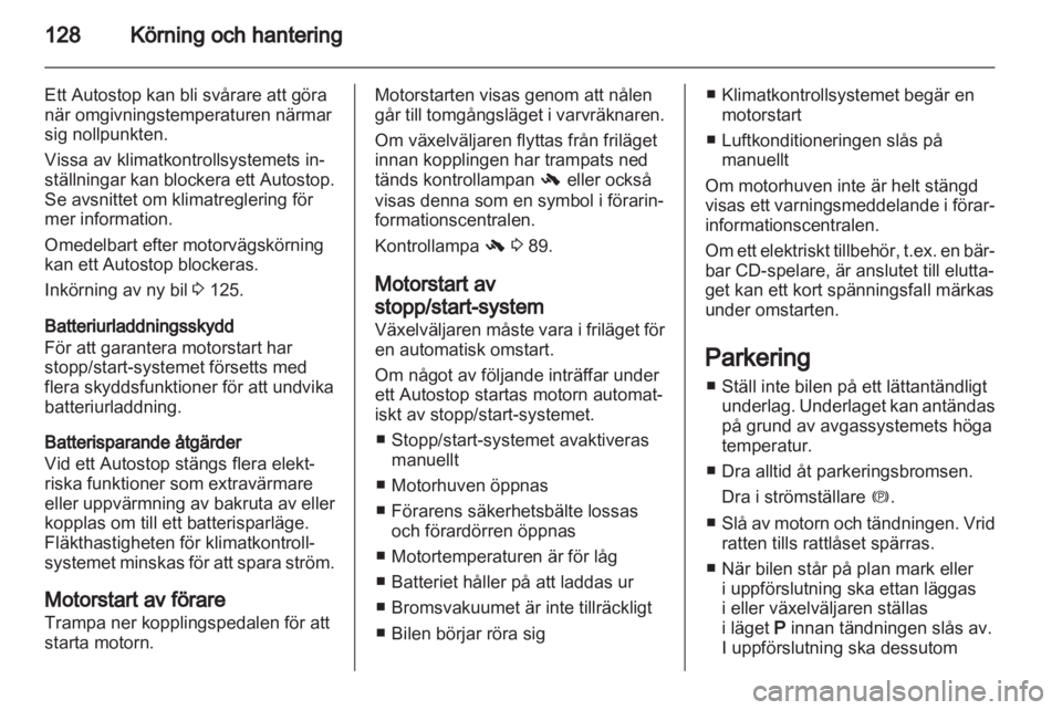 OPEL MERIVA 2012  Instruktionsbok 