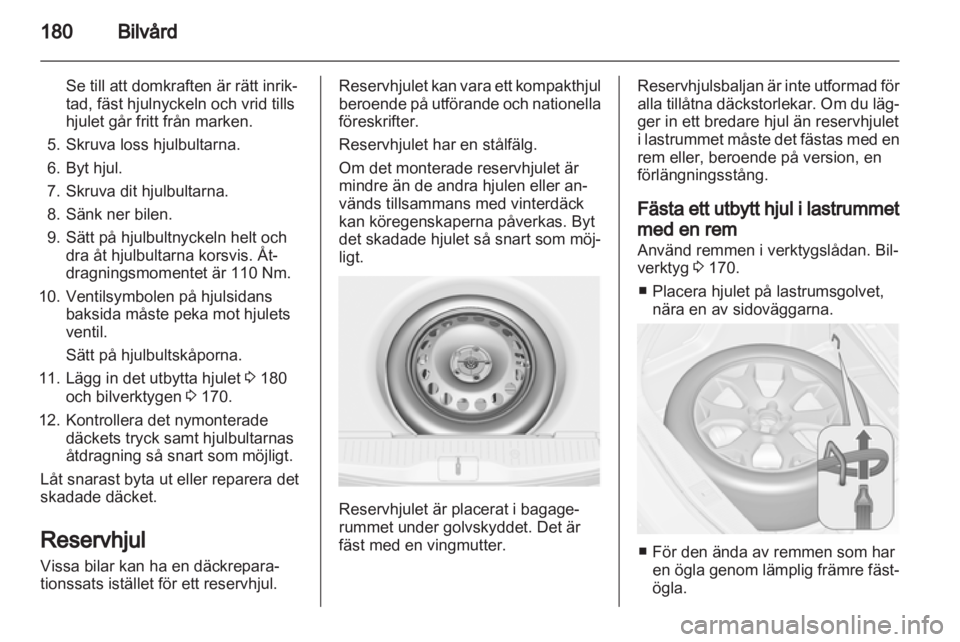 OPEL MERIVA 2012  Instruktionsbok 