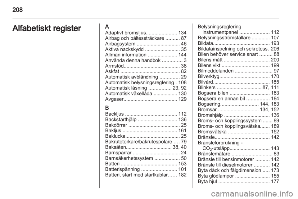 OPEL MERIVA 2012  Instruktionsbok 