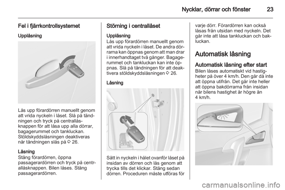 OPEL MERIVA 2012  Instruktionsbok 