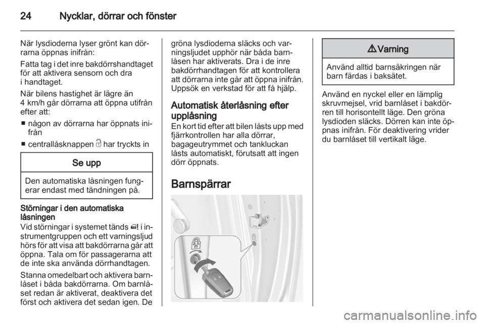 OPEL MERIVA 2012  Instruktionsbok 