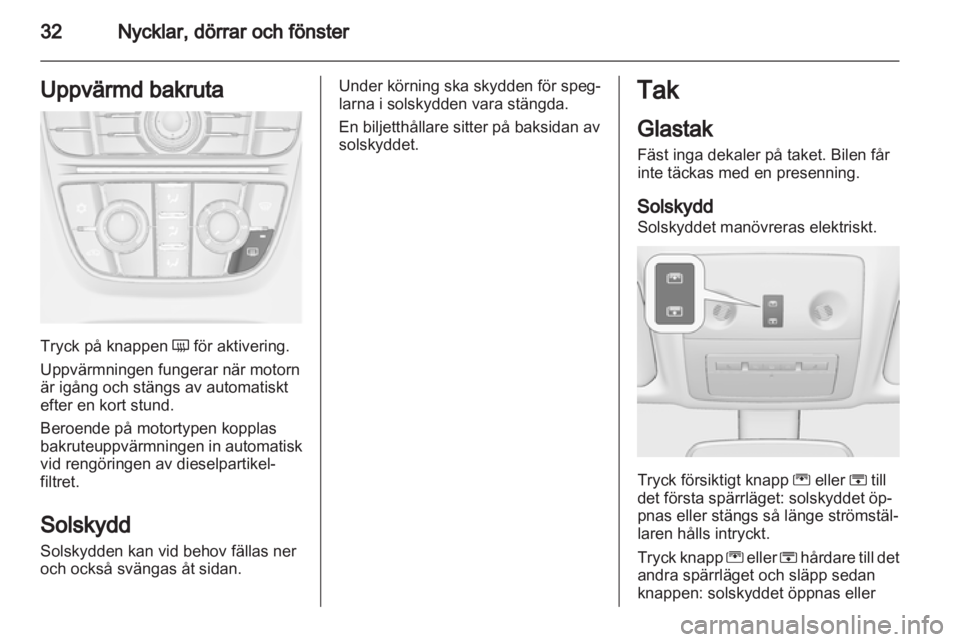 OPEL MERIVA 2012  Instruktionsbok 