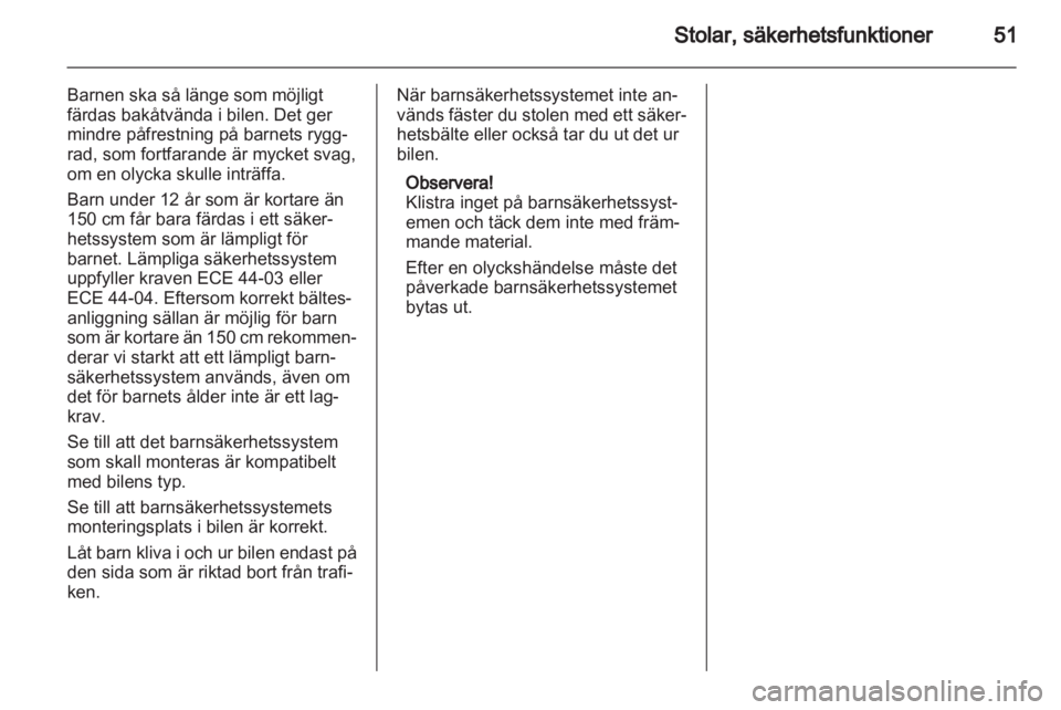 OPEL MERIVA 2012  Instruktionsbok 