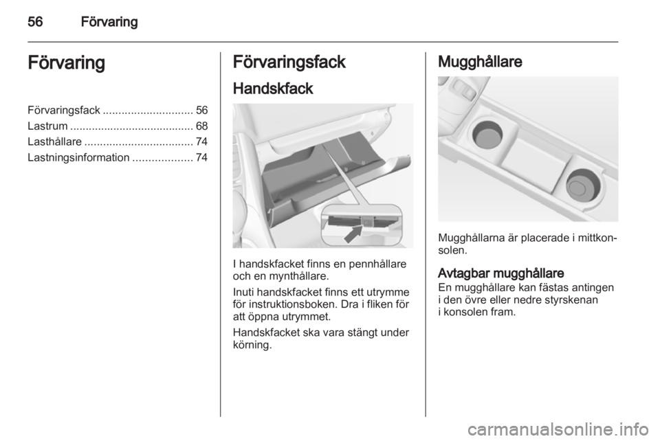 OPEL MERIVA 2012  Instruktionsbok 