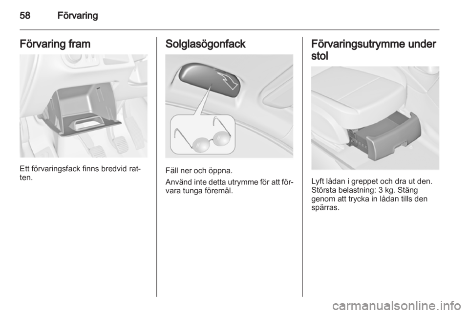OPEL MERIVA 2012  Instruktionsbok 