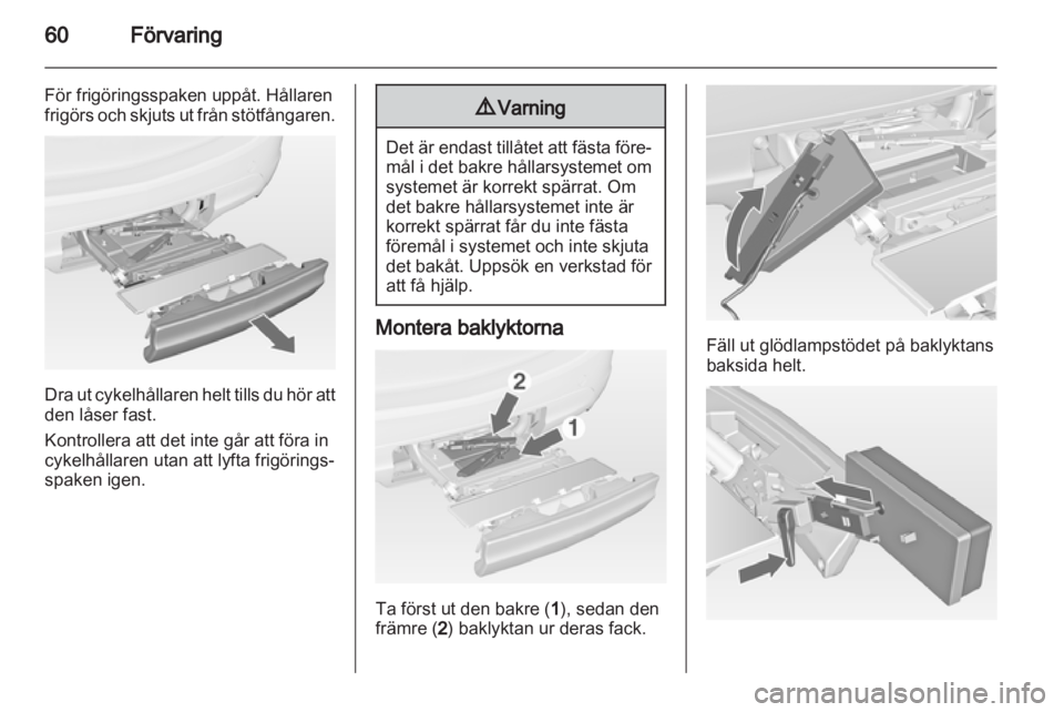 OPEL MERIVA 2012  Instruktionsbok 