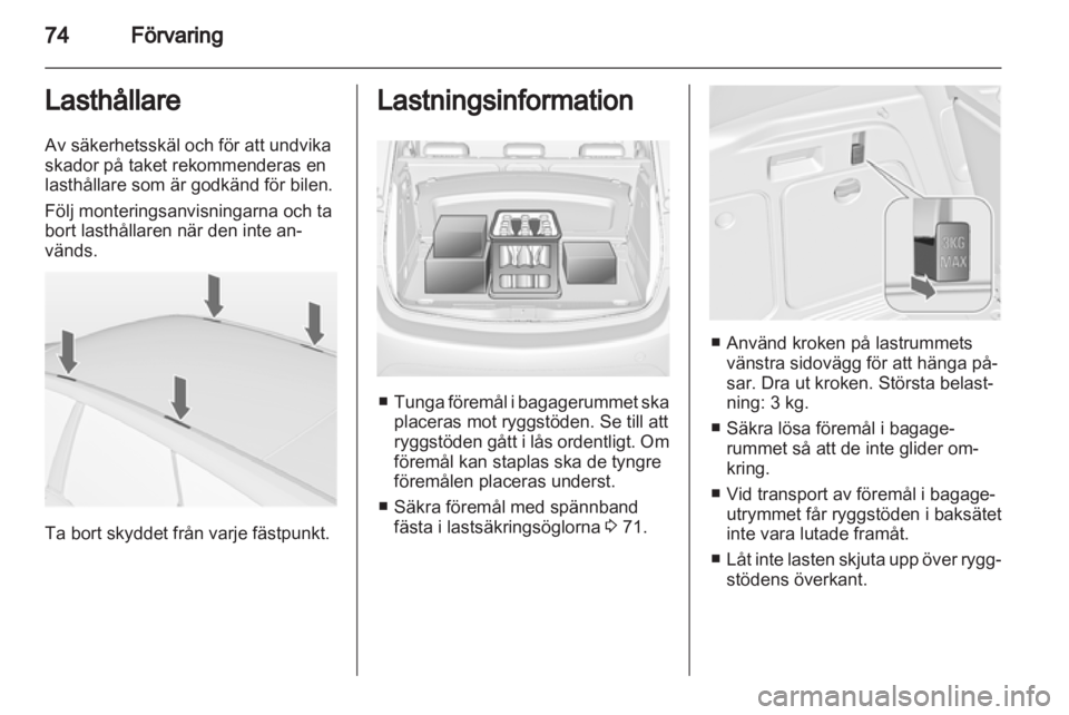 OPEL MERIVA 2012  Instruktionsbok 